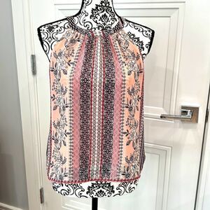 danielrainn Lightweight Floral tank blouse sleeveless size Small